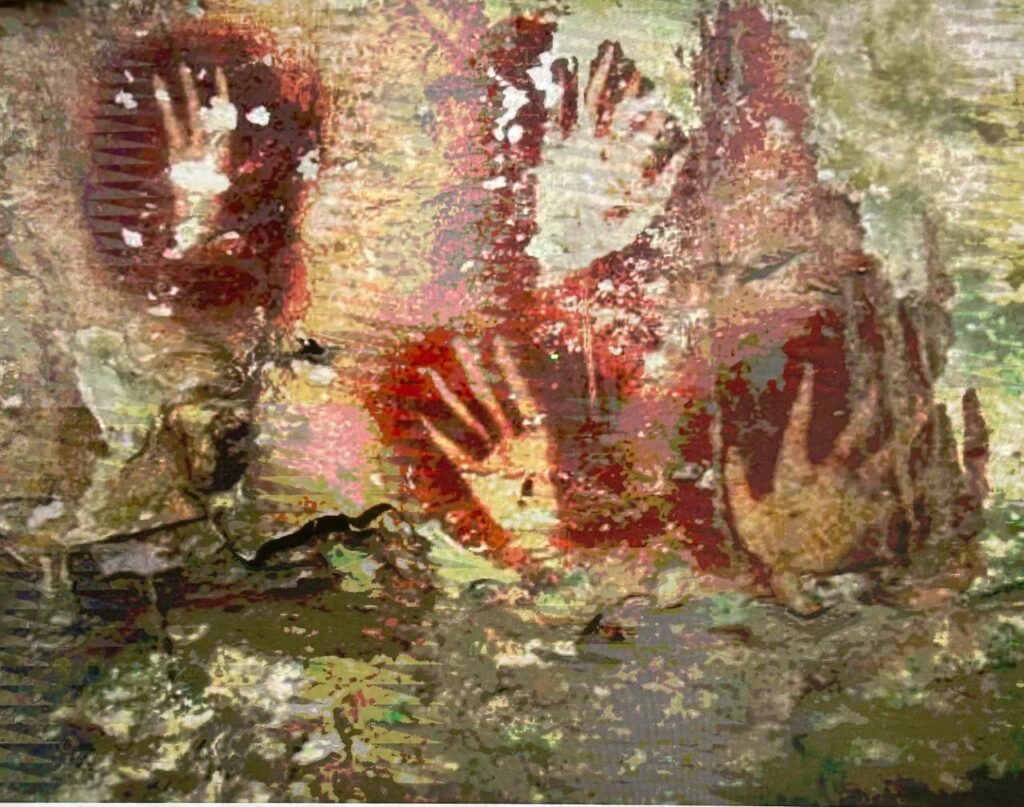 Whatsapp image 20260621 at 14 38 03 catrawarta Manusia purba tidak hanya meninggalkan jejak keberadaan melalui alat alat batu dan fosil tetapi juga melalui karya seni yang tersimpan di dinding gua